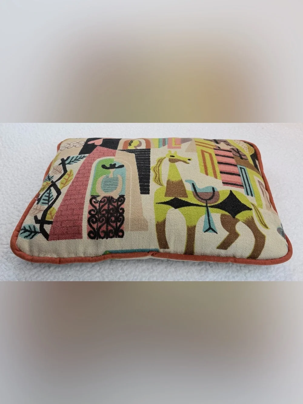 Mid-Century Modern Colorful Decorative Accent Throw Pillow, OS
